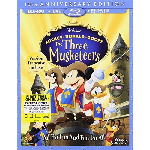 Mickey, Donald, Goofy: The Three Musketeers Blu-ray Disc Title Details ...